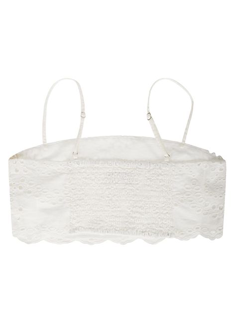 Top Mc2 Saint Barth Florida donna FLORIDA04071H Bianco spalline sottili cotone MC2 SAINT BARTH | Top | FLORIDA04071H01